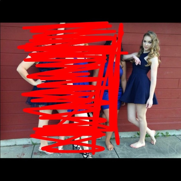 Windsor Navy Blue Homecoming Dress - Picture 3 of 3